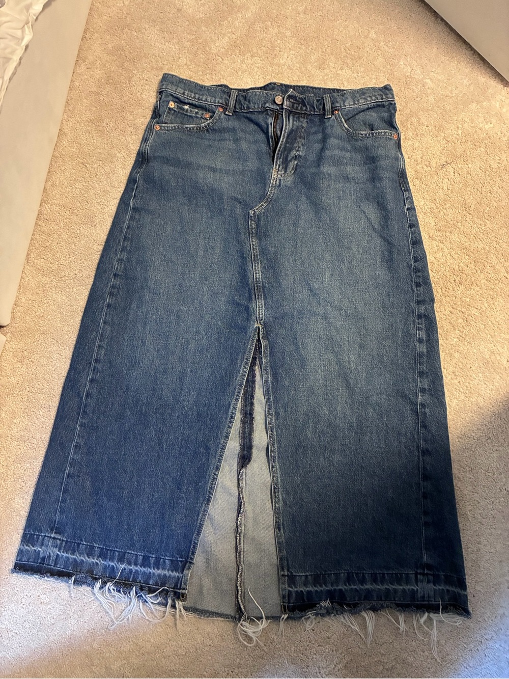 GAP Straight-Leg Women’s Jeans Skirt in Blue